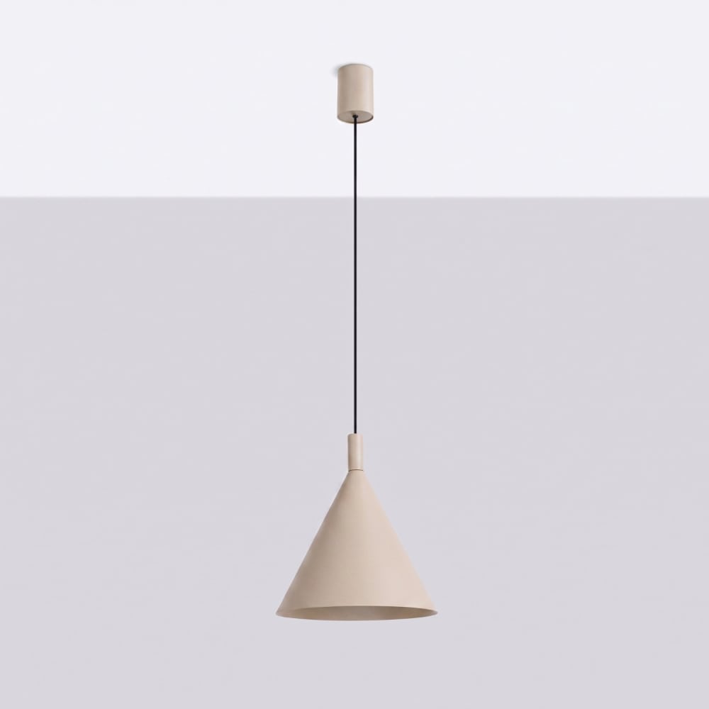 Suspension acier taupe h 140 cm — vue 3