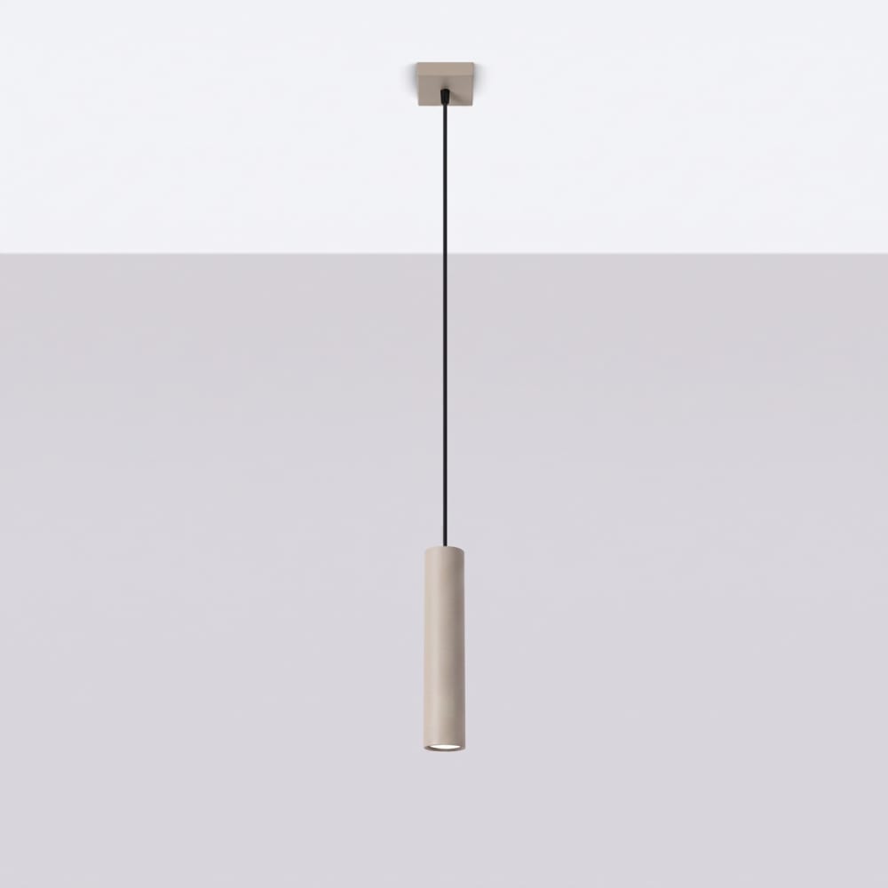 Suspension acier taupe h 100 cm — vue 3