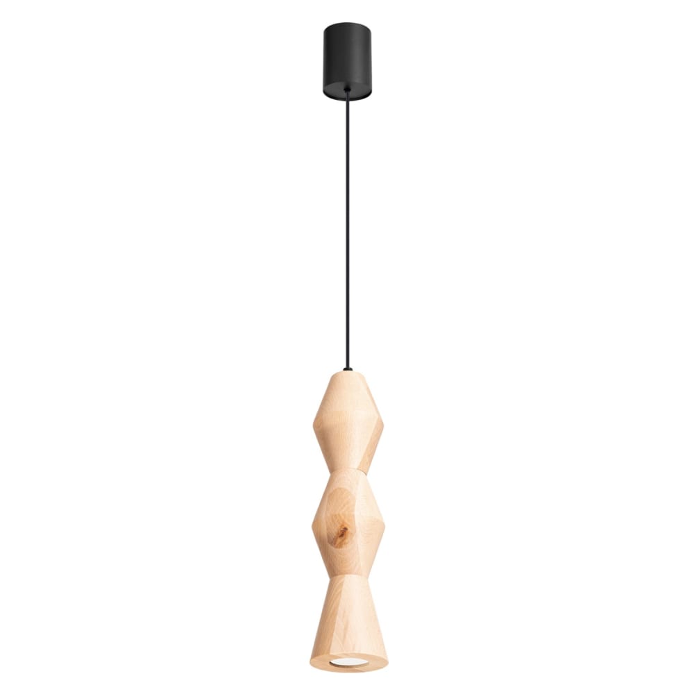 Suspension bois - hêtre bois naturel h 200 cm