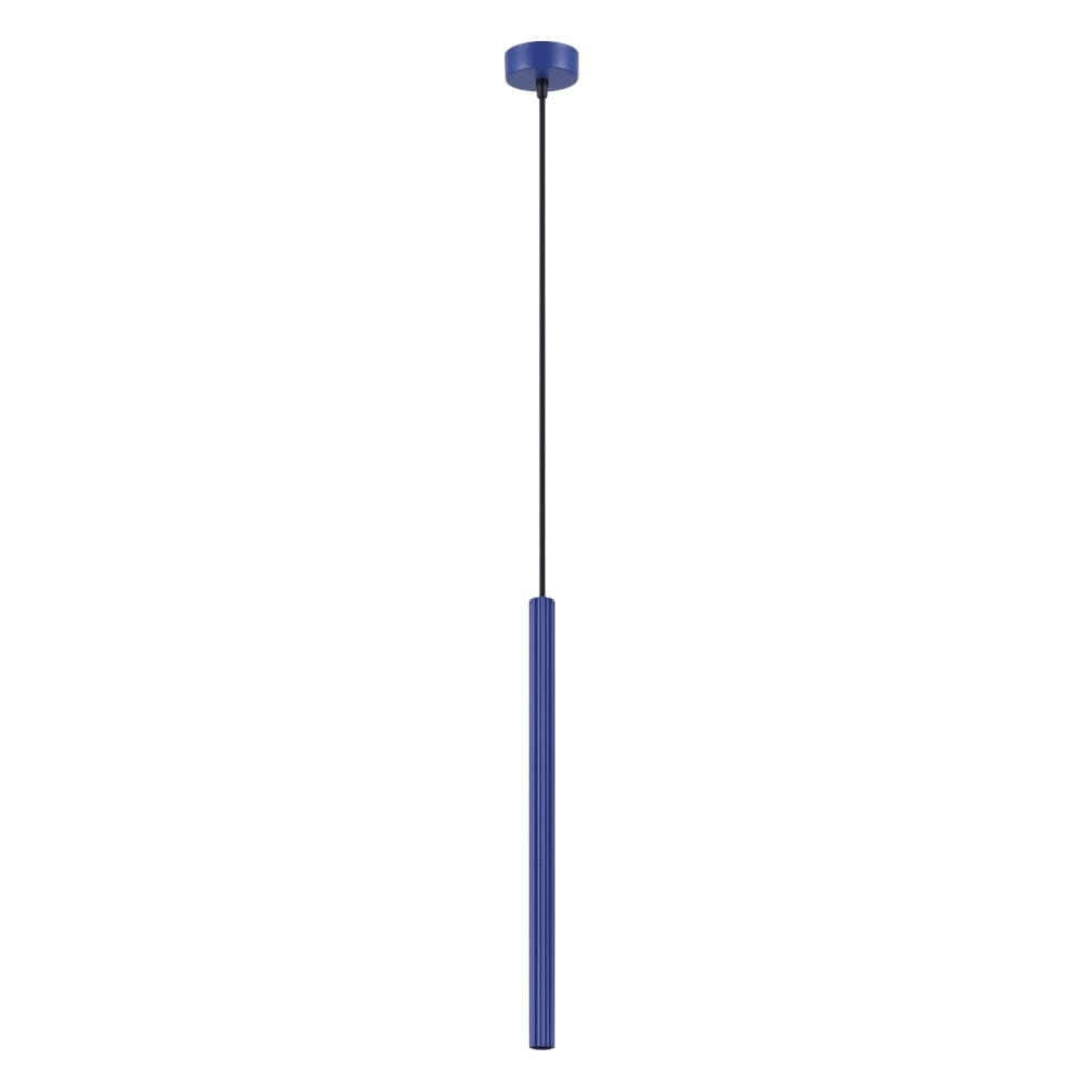 Suspension acier outremer h 120 cm
