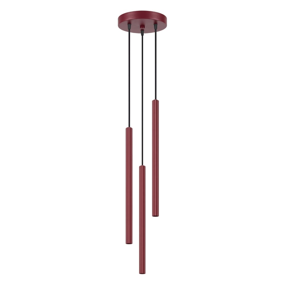 Suspension acier bourgogne h 120 cm
