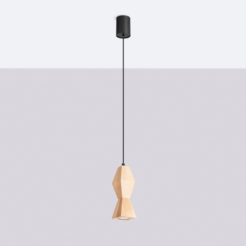 Suspension bois - hêtre bois naturel h 200 cm — vue 3