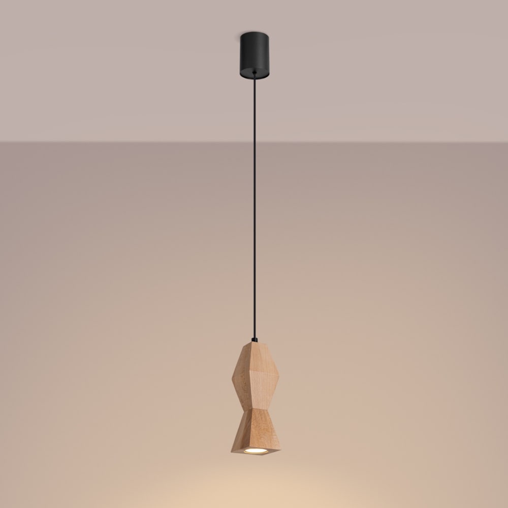 Suspension bois - hêtre bois naturel h 200 cm — vue 4