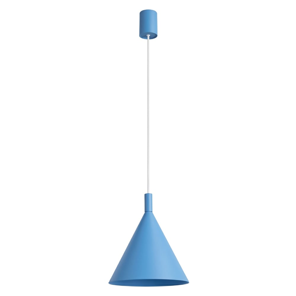 Suspension acier bleu ciel h 140 cm Suspension acier bleu ciel h 140 cm