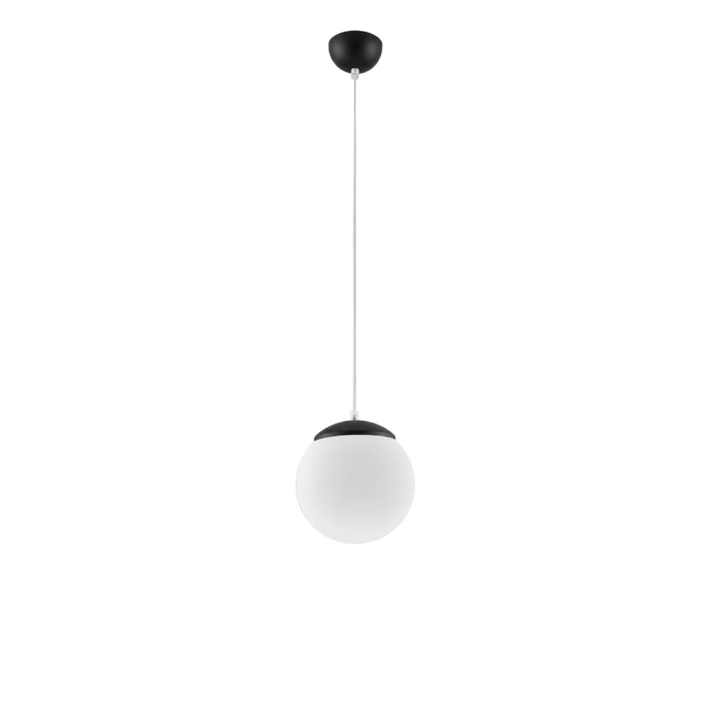 Suspension acier/verre noir h 110 cm — vue 3