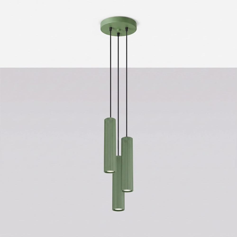 Suspension aluminium sauge h 108 cm — vue 3