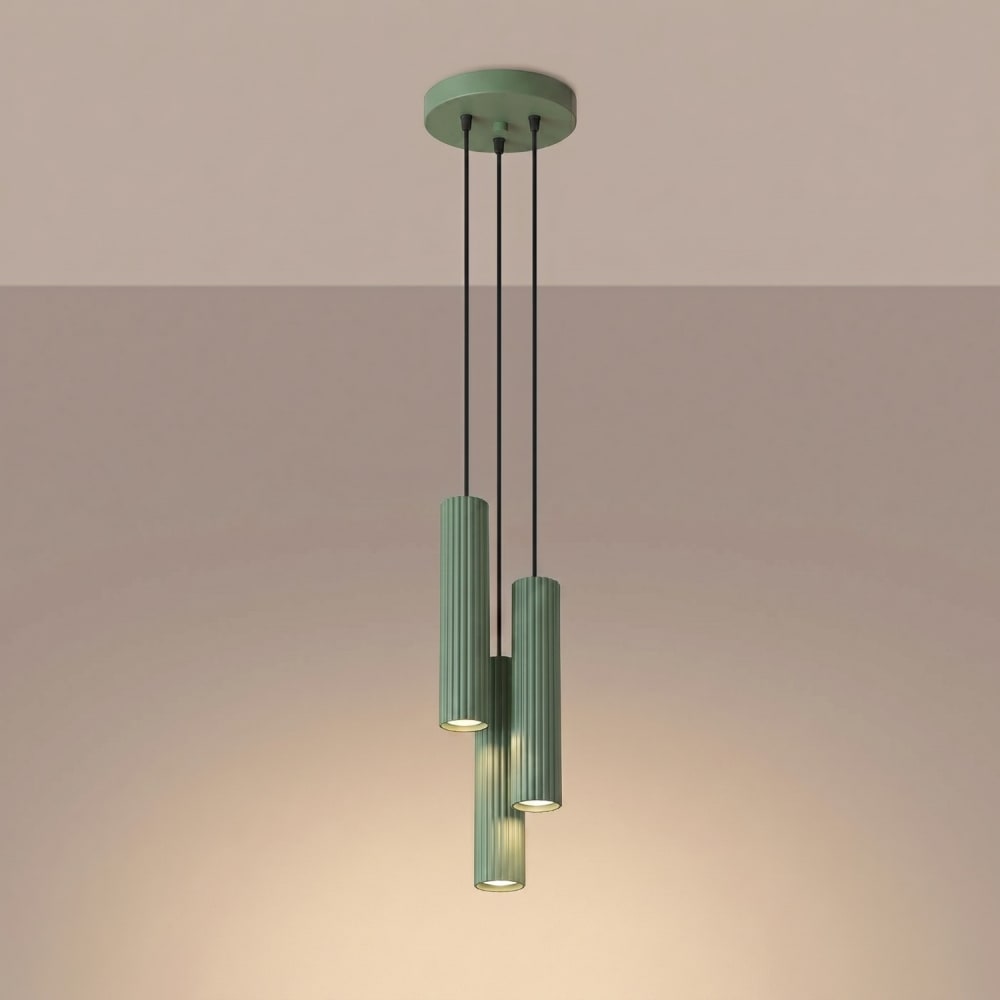 Suspension aluminium sauge h 108 cm — vue 4
