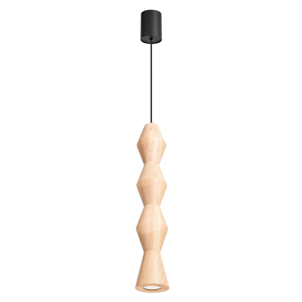 Suspension bois - hêtre bois naturel h 200 cm