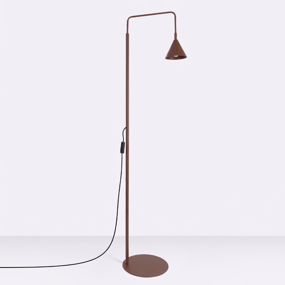 Lampadaire acier brun h 165 cm — vue 3