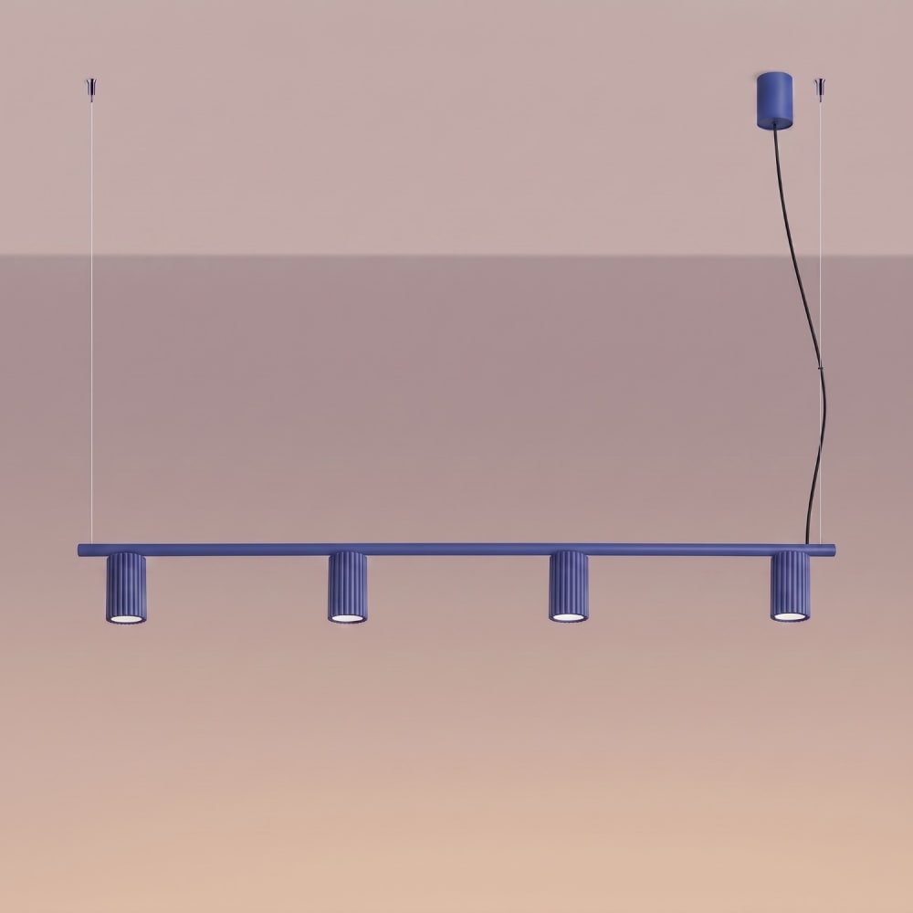 Lustre aluminium outremer h 212 cm — vue 4