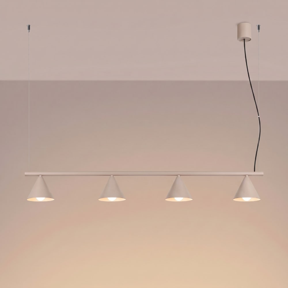 Lustre acier taupe h 215 cm — vue 4