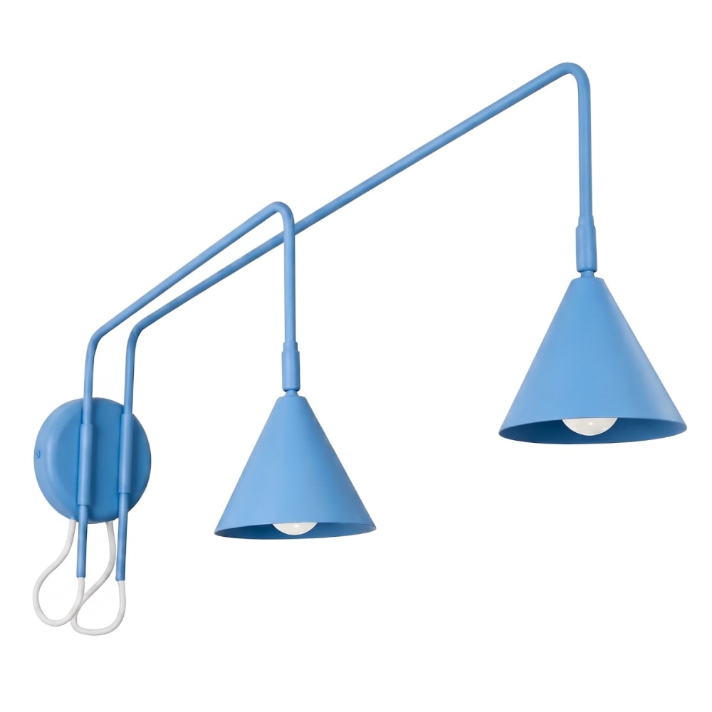 Applique acier bleu ciel h 30 cm Applique acier bleu ciel h 30 cm