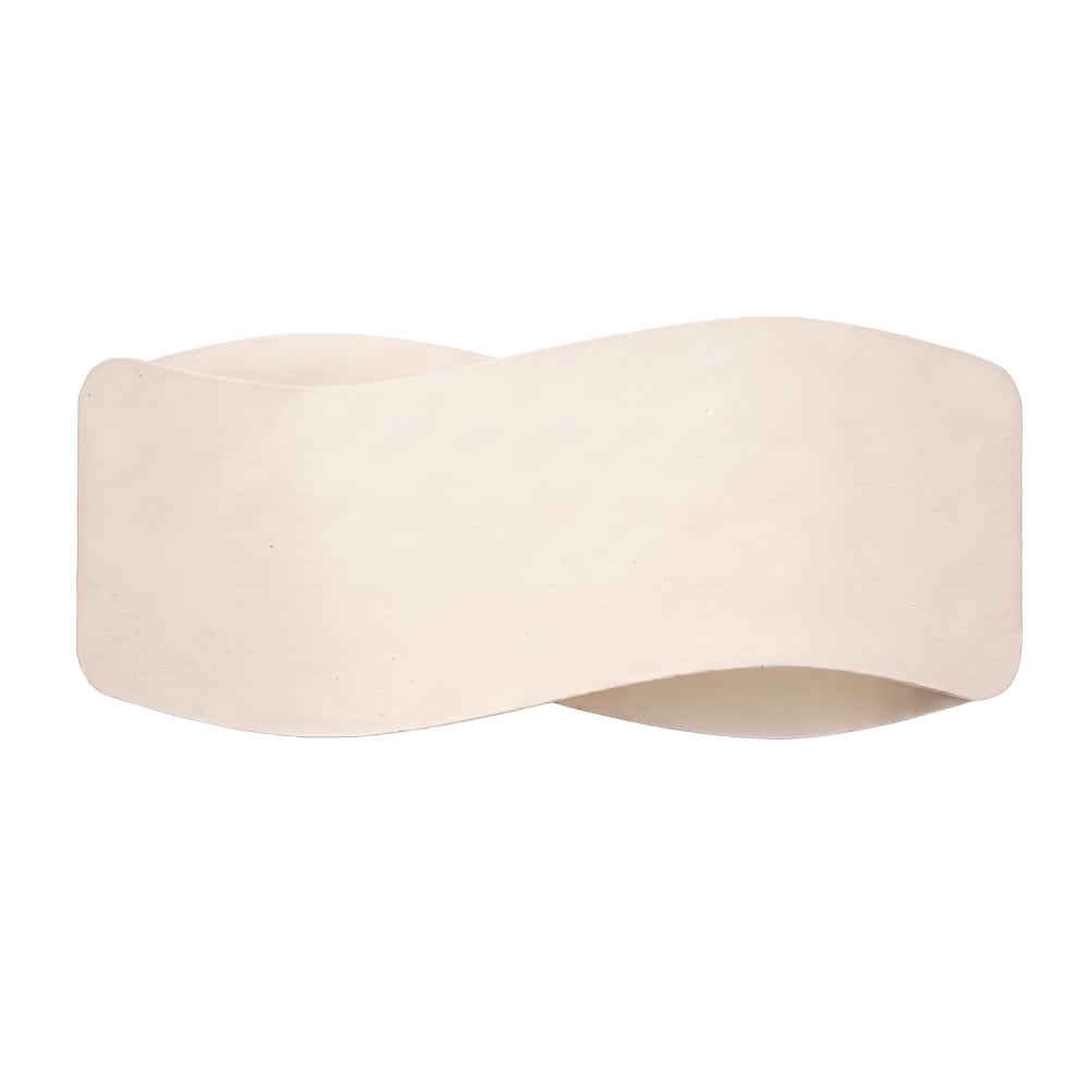 Applique acier beige h 13 cm