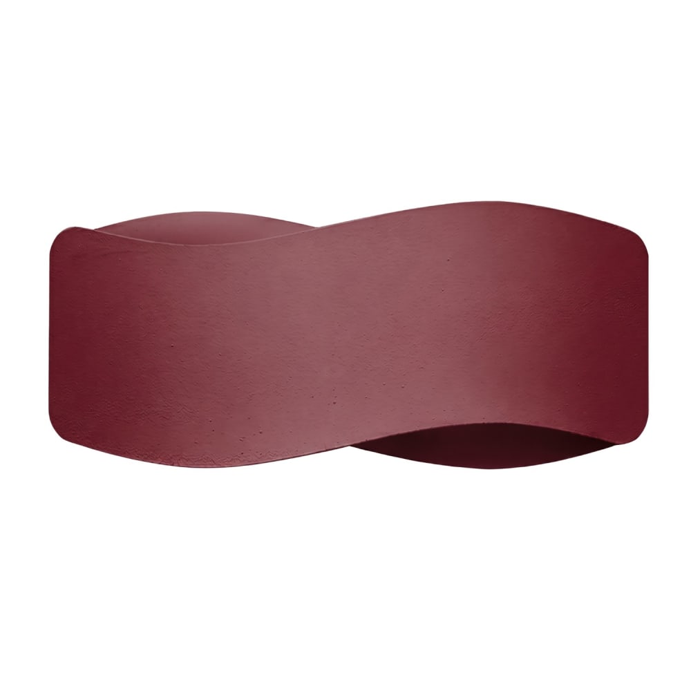 Applique acier bourgogne h 13 cm