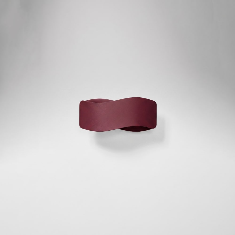 Applique acier bourgogne h 13 cm — vue 3