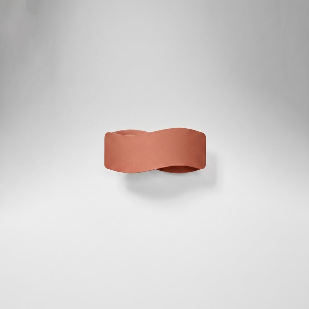 Applique acier ocre rouge h 13 cm — vue 3