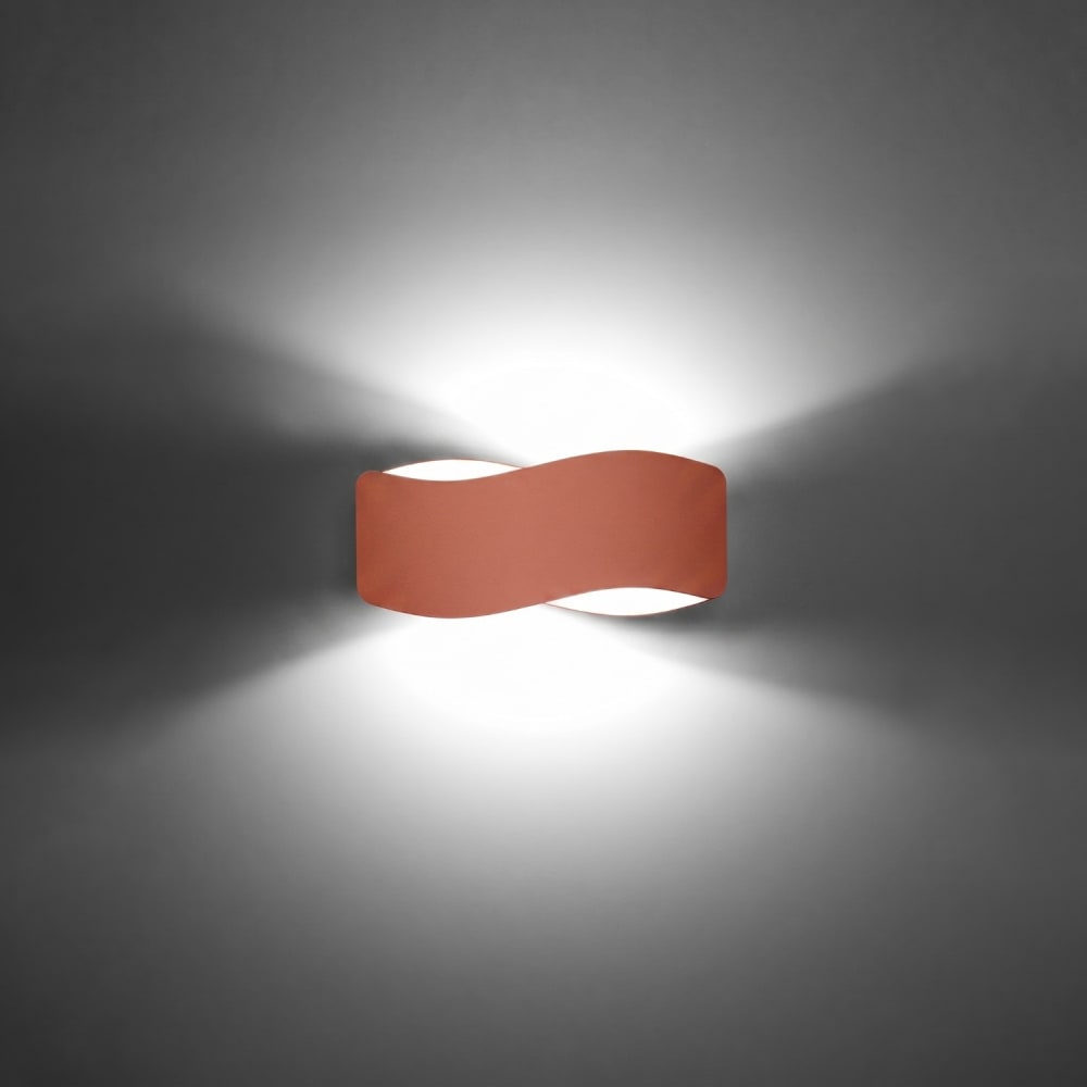 Applique acier ocre rouge h 13 cm — vue 4