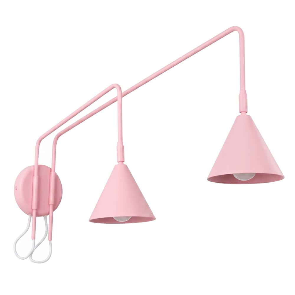 Applique acier rose h 30 cm Applique acier rose h 30 cm