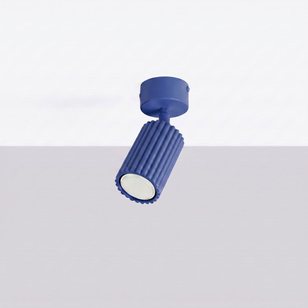 Plafonnier aluminium outremer h 18 cm — vue 3