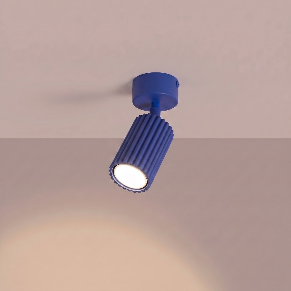 Plafonnier aluminium outremer h 18 cm — vue 4