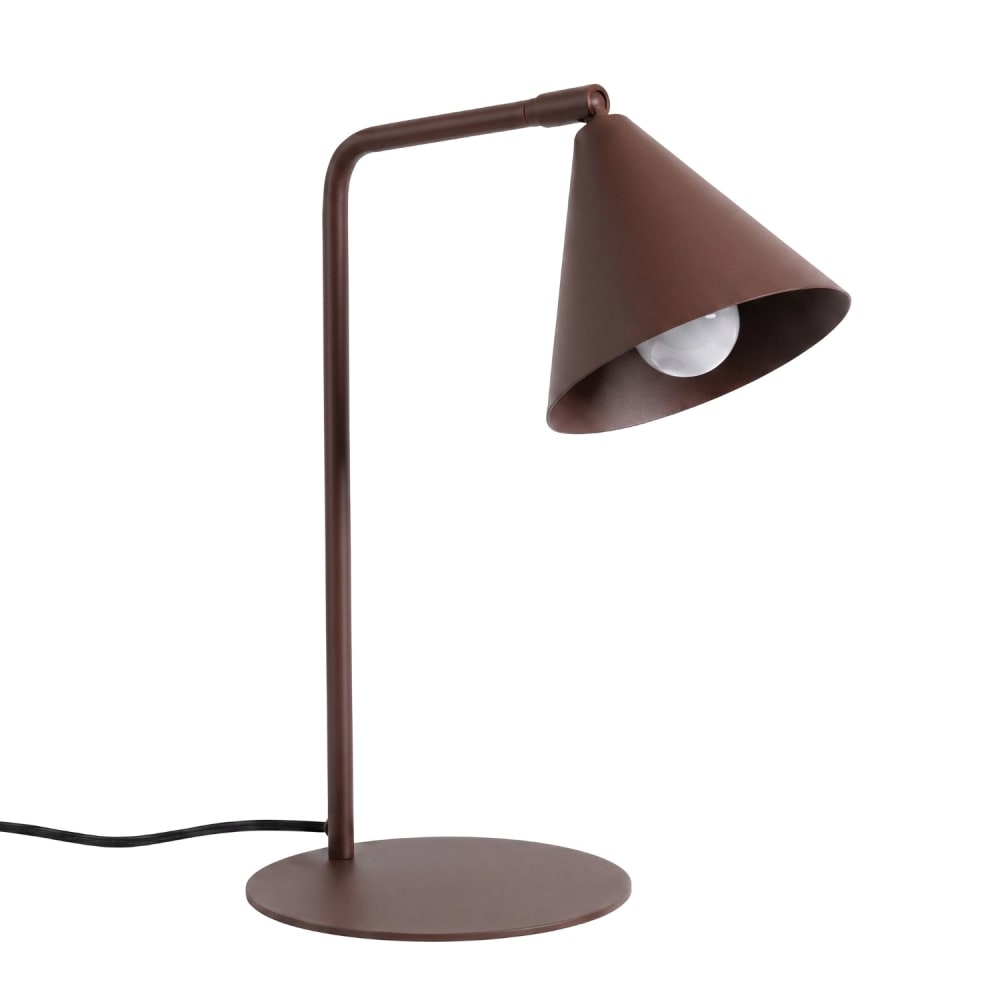 Lampe de bureau acier brun h 35 cm Lampe de bureau acier brun h 35 cm