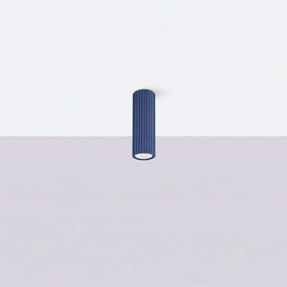 Plafonnier aluminium outremer h 20 cm — vue 3