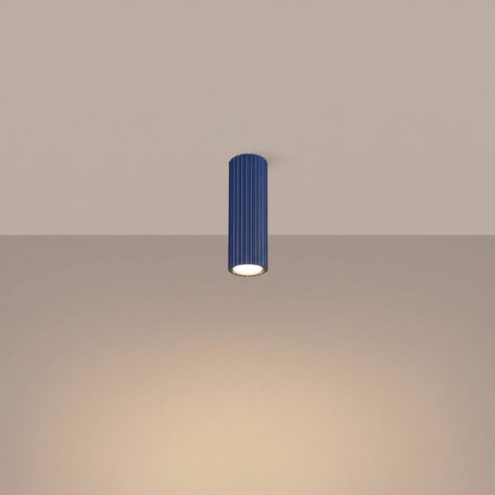 Plafonnier aluminium outremer h 20 cm — vue 4