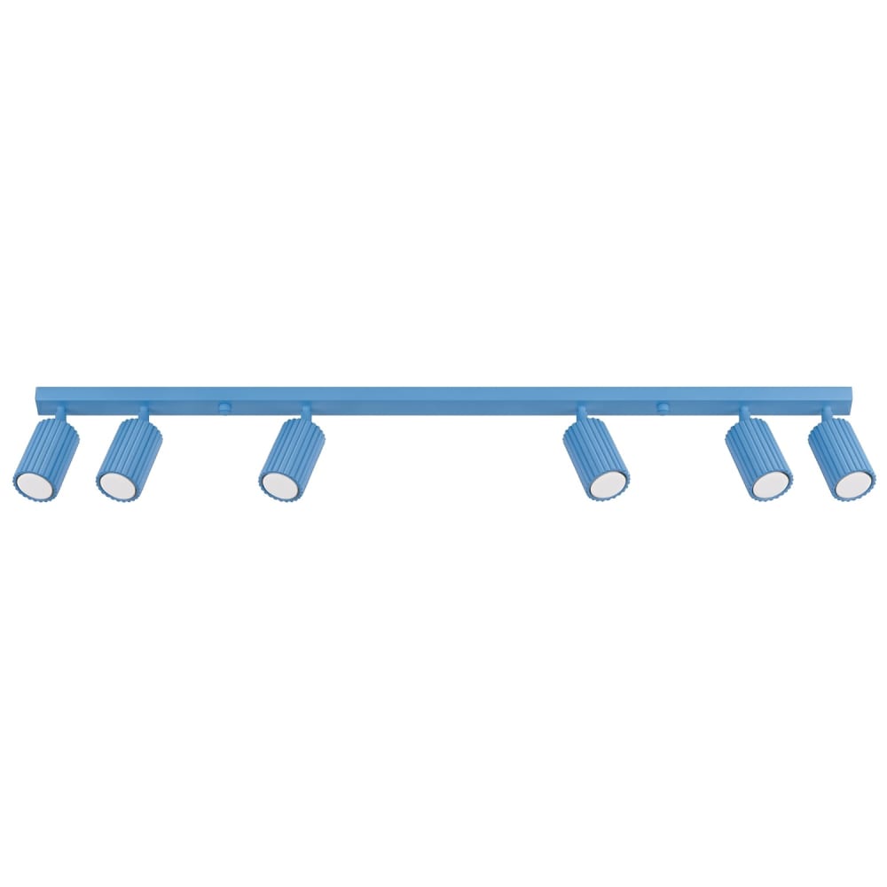 Plafonnier aluminium bleu ciel h 16.5 cm