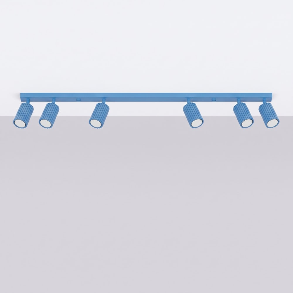 Plafonnier aluminium bleu ciel h 16.5 cm — vue 3