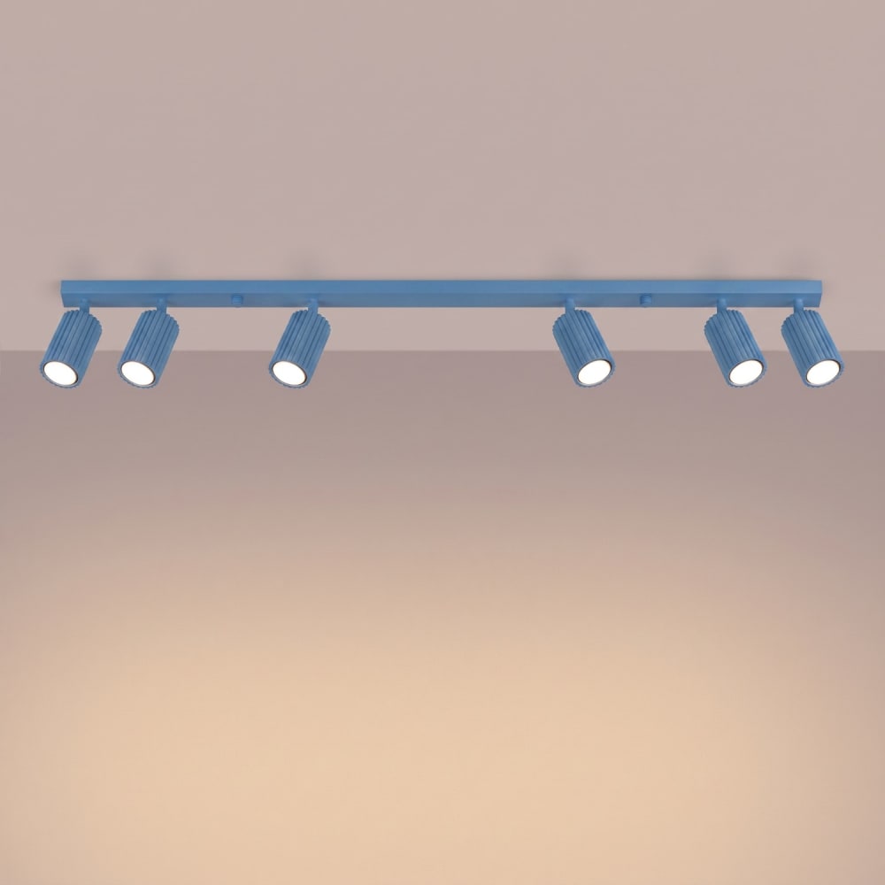 Plafonnier aluminium bleu ciel h 16.5 cm — vue 4