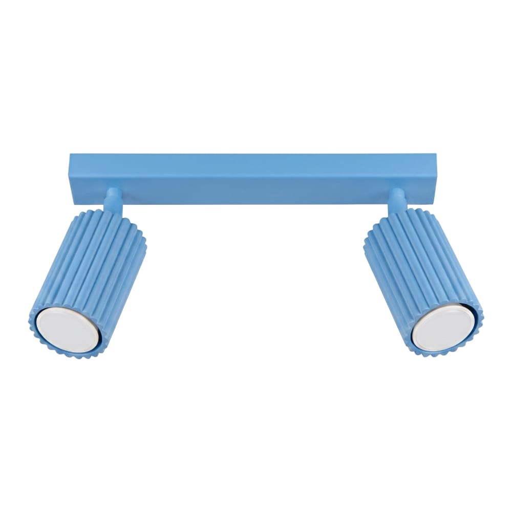 Plafonnier aluminium bleu ciel h 16.5 cm