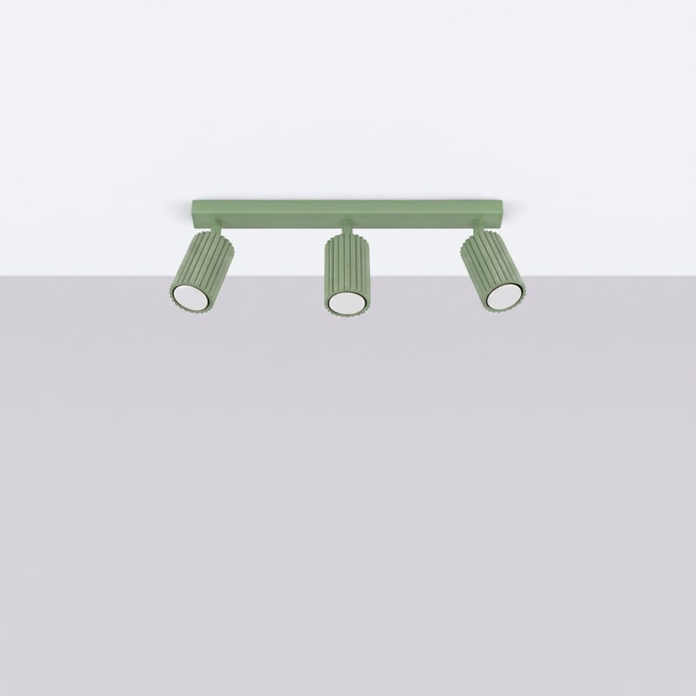 Plafonnier aluminium sauge h 16.5 cm — vue 3
