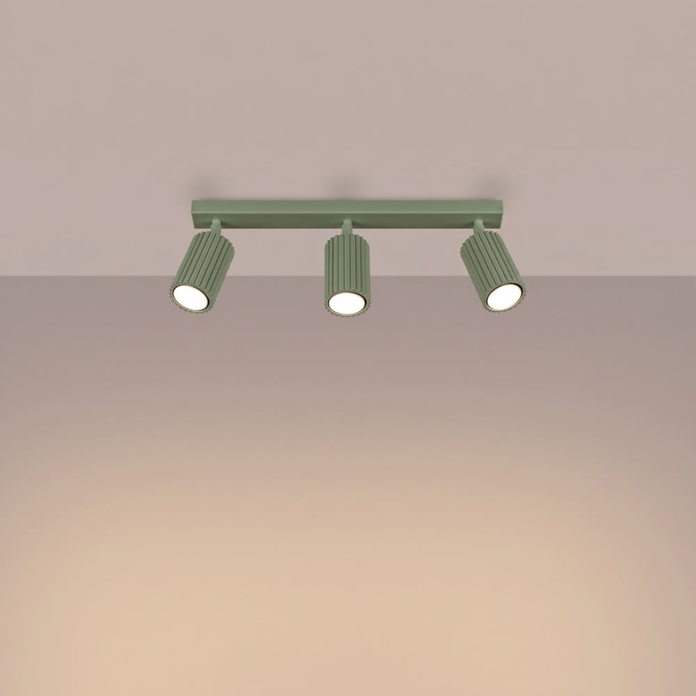 Plafonnier aluminium sauge h 16.5 cm — vue 4