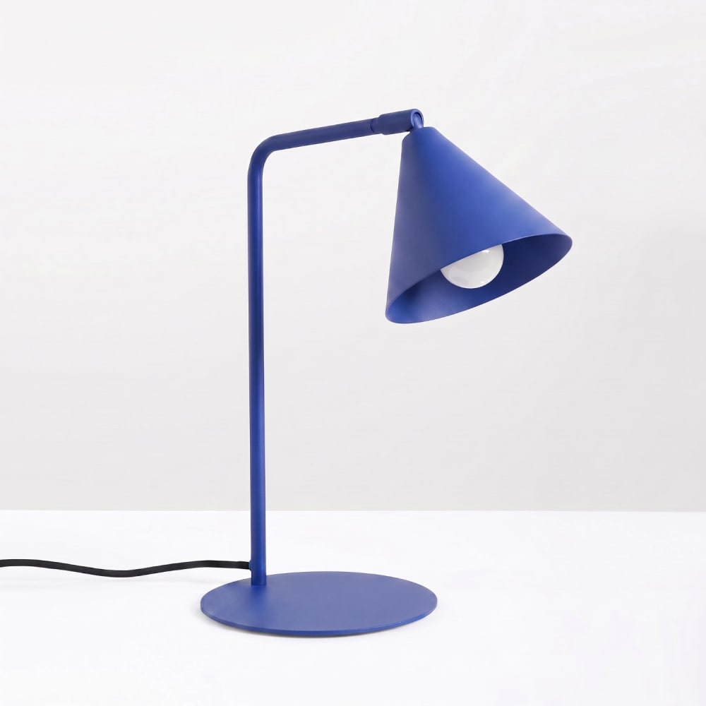 Lampe de bureau acier outremer h 35 cm — vue 3