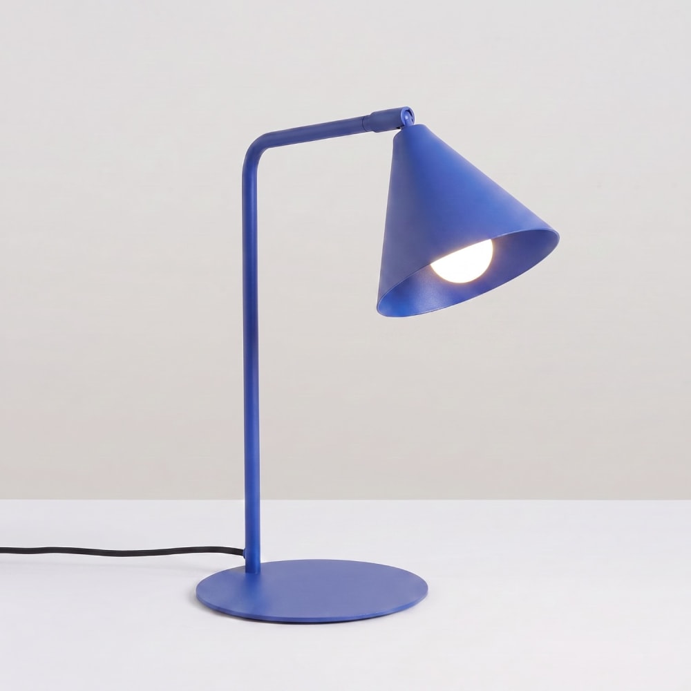 Lampe de bureau acier outremer h 35 cm — vue 4