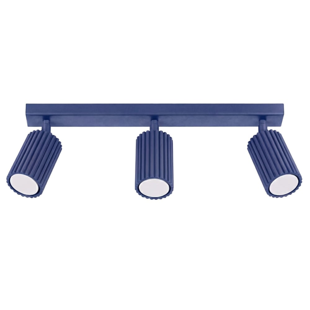 Plafonnier aluminium outremer h 16.5 cm
