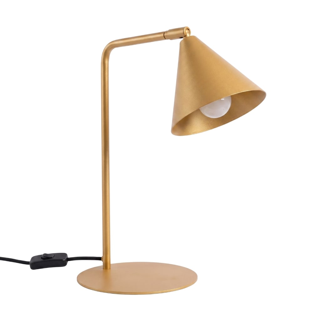 Lampe de bureau acier doré h 35 cm Lampe de bureau acier doré h 35 cm