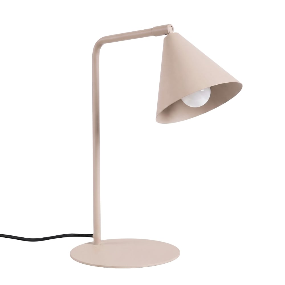 Lampe de bureau acier taupe h 35 cm Lampe de bureau acier taupe h 35 cm