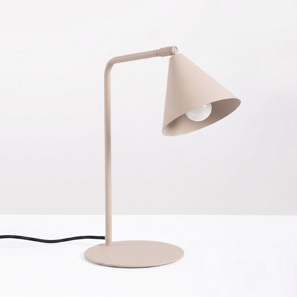 Lampe de bureau acier taupe h 35 cm — vue 3