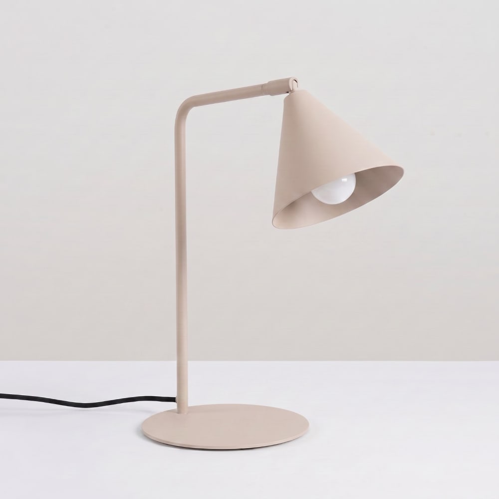 Lampe de bureau acier taupe h 35 cm — vue 4