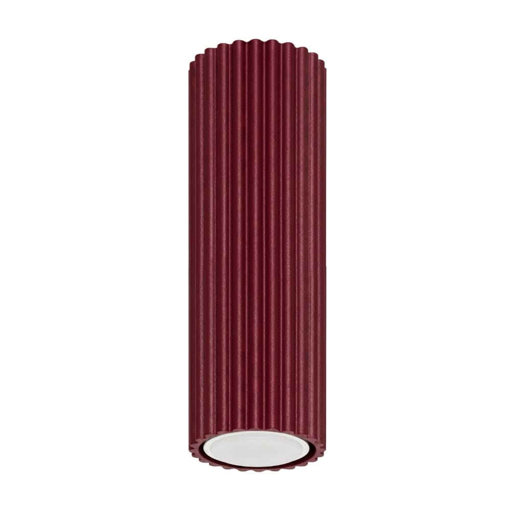Plafonnier aluminium bourgogne h 20 cm