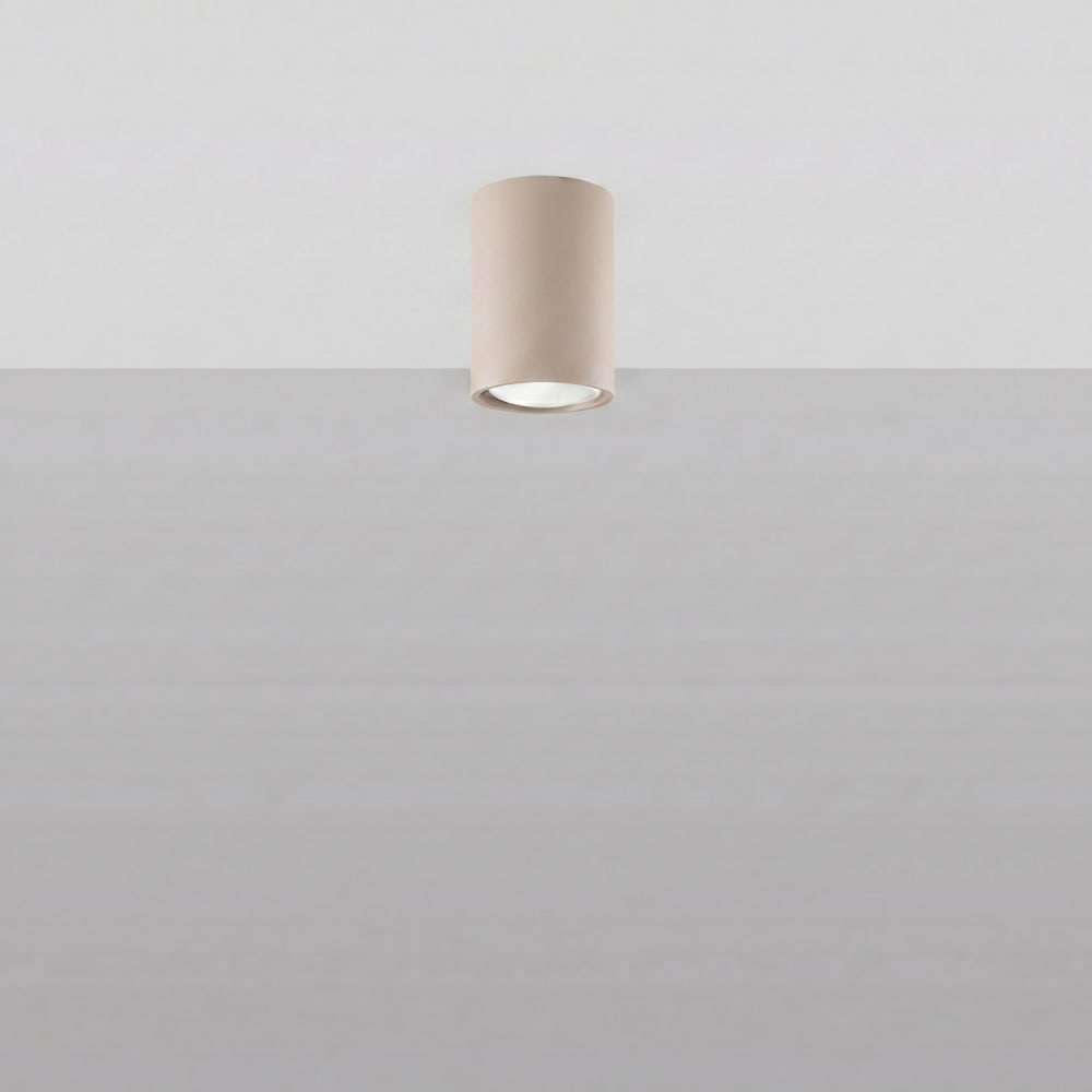 Plafonnier acier taupe h 10 cm — vue 3