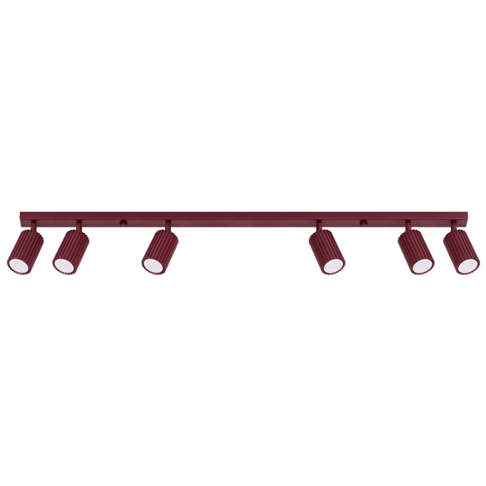 Plafonnier aluminium bourgogne h 16.5 cm