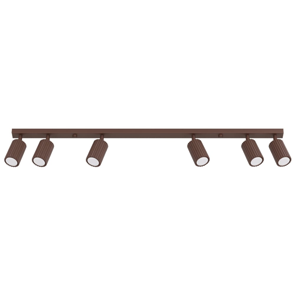 Plafonnier aluminium brun h 16.5 cm