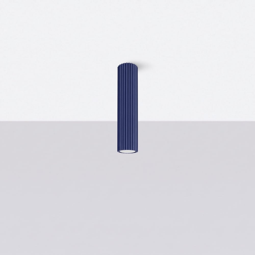 Plafonnier aluminium outremer h 30 cm — vue 3
