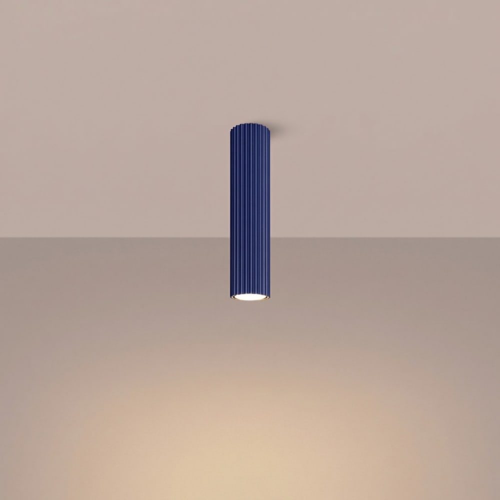 Plafonnier aluminium outremer h 30 cm — vue 4
