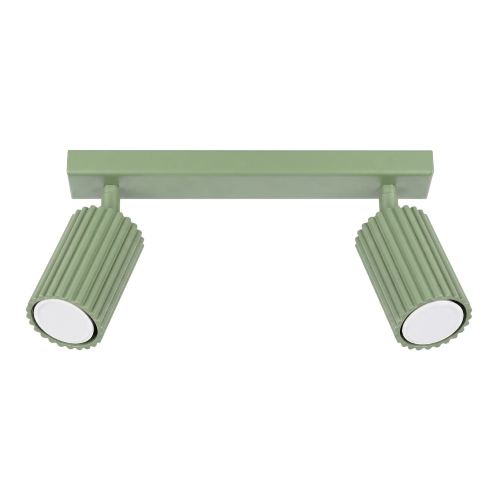 Plafonnier aluminium sauge h 16.5 cm