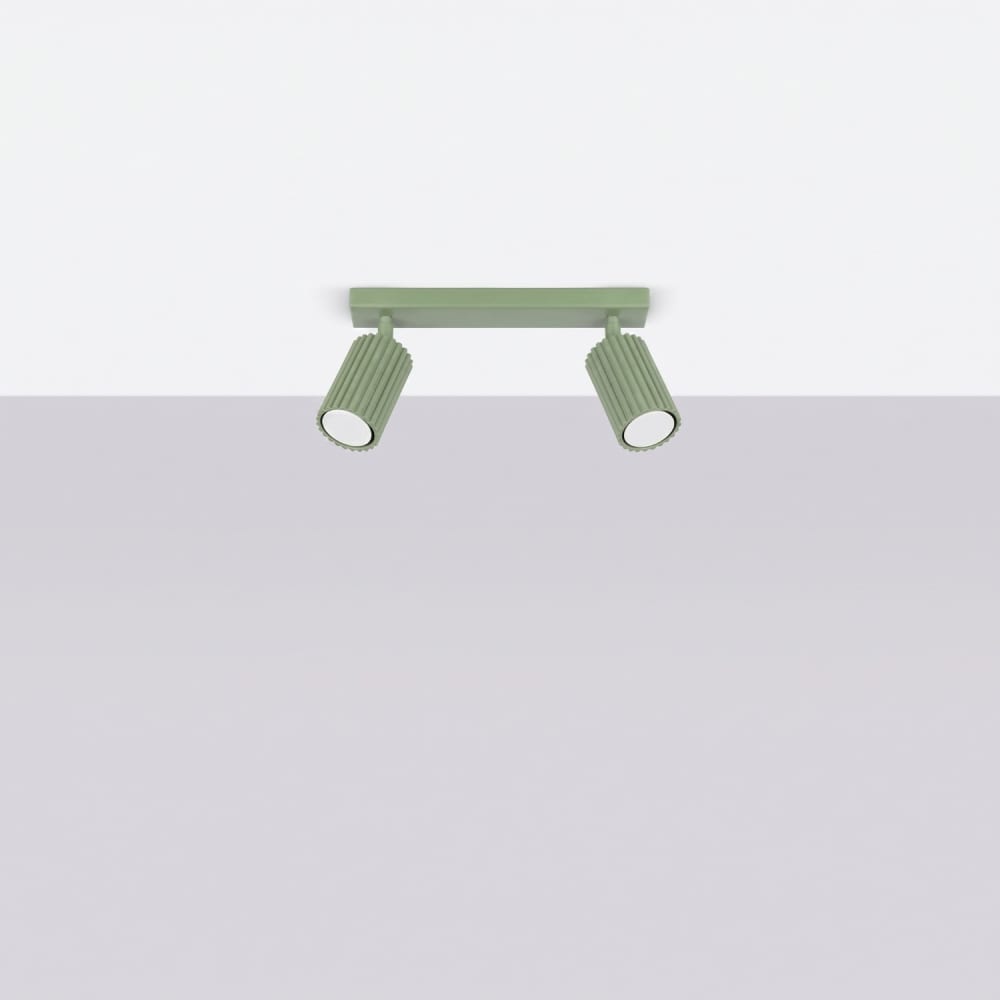 Plafonnier aluminium sauge h 16.5 cm — vue 3