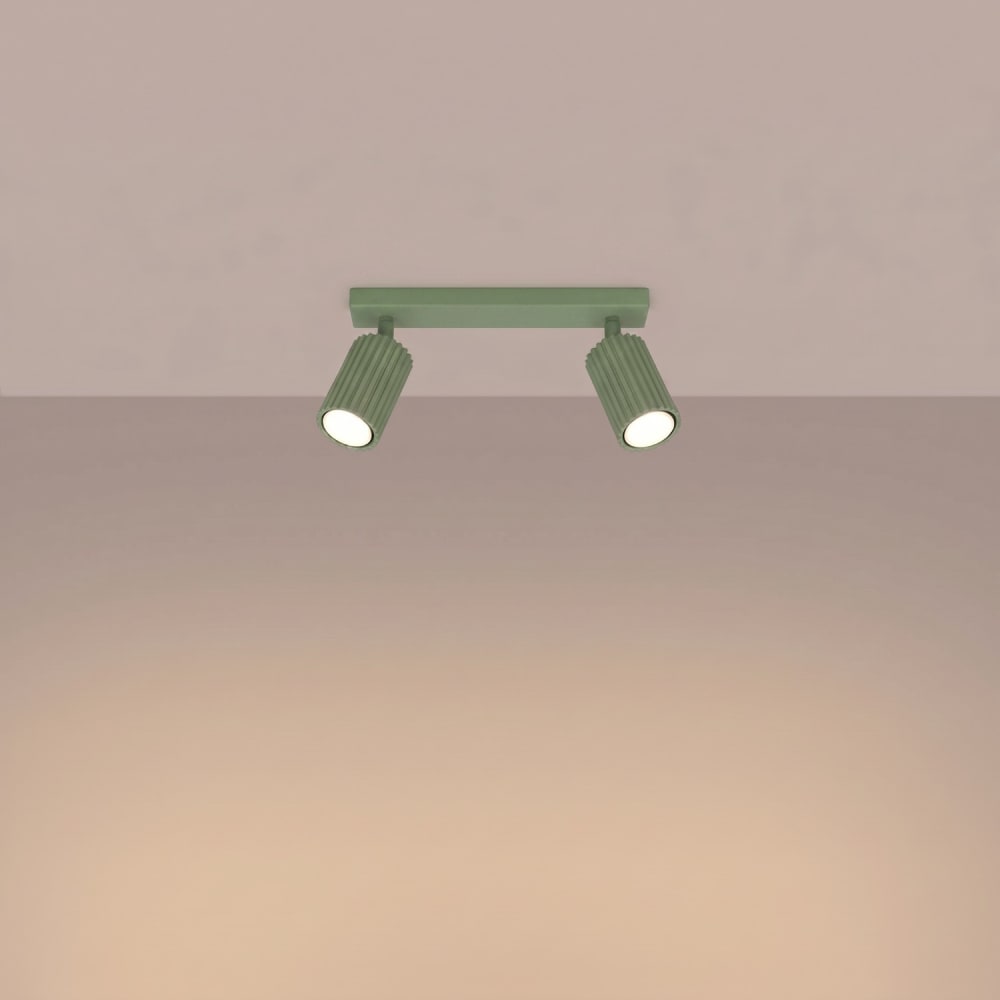 Plafonnier aluminium sauge h 16.5 cm — vue 4