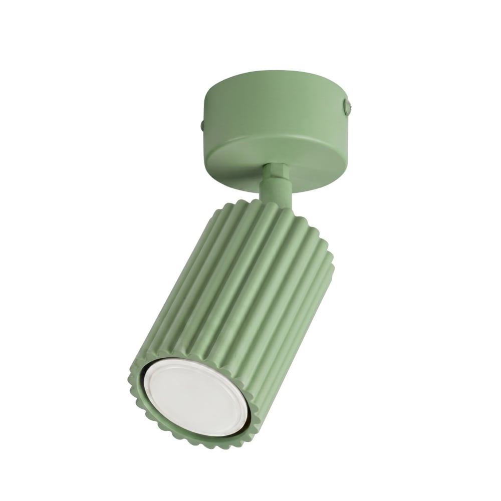 Plafonnier aluminium sauge h 18 cm